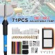 71Pcs Soldering Iron Tool Kit Wood Burning Pen Tips Stencil Soldering Tools Pyrography Crafts Kits 71Pcs Soldering Iron Tool Kit Wood Burning Pen Tips Stencil Soldering Tools Pyrography Crafts Kits