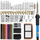 71Pcs Soldering Iron Tool Kit Wood Burning Pen Tips Stencil Soldering Tools Pyrography Crafts Kits 71Pcs Soldering Iron Tool Kit Wood Burning Pen Tips Stencil Soldering Tools Pyrography Crafts Kits