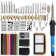 71Pcs Soldering Iron Tool Kit Wood Burning Pen Tips Stencil Soldering Tools Pyrography Crafts Kits