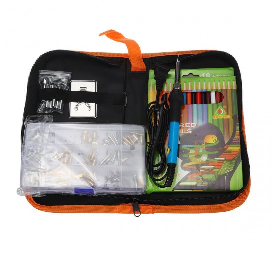 77Pcs Electric Soldering Iron Tools Kit 60W Temperature Control Welding Station Tip Case