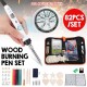 82Pcs Electric Soldering Iron DIY Wood Burning Pen Carft Pyrography Tools Kit
