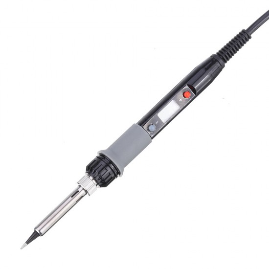 908S 80W LCD Electric Soldering Iron Adjustable Temperature Solder Iron with 5Pcs Solder Tips & Stand