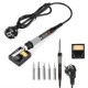 908S 80W LCD Electric Soldering Iron Adjustable Temperature Solder Iron with 5Pcs Solder Tips & Stand