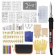 92Pcs Soldering Iron Kit Welding Tool Wood Burning Pen + Soldering Iron