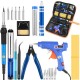 Electric Soldering Iron Set Desoldering Pump Welding Hot Melt Glue G un Hand Tool Sets 110V/220V Electric Soldering Iron Set Desoldering Pump Welding Hot Melt Glue G un Hand Tool Sets 110V/220V
