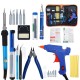 Electric Soldering Iron Set Desoldering Pump Welding Hot Melt Glue G un Hand Tool Sets EU 220V Electric Soldering Iron Set Desoldering Pump Welding Hot Melt Glue G un Hand Tool Sets EU 220V