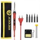 908S 80W Soldering Iron Kit Adjustable Temperature 110V 220V LCD Solder Welding Tools Ceramic Heater Soldering Tips Desoldering Pump Tweezer 180~500°