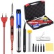 908S 80W Soldering Iron Kit Adjustable Temperature 110V 220V LCD Solder Welding Tools Ceramic Heater Soldering Tips Desoldering Pump Tweezer 180~500°