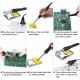 908S 80W Soldering Iron Tool Kit 110V 220V Temperature Adjustable Welding Solder Tools Soldering Iron Kit Pure Copper Tips Ceramic Heater