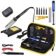 JCD 908S 80W Soldering Iron Tool Kit Adjustable Temperature 110V 220V LCD Solder Welding Tools Ceramic Heater Soldering Tips Desoldering Pump 180~500°