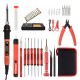 80W LCD Electric Soldering Iron Kit Screwdriver Desoldering Pump Wire Pliers Welding Repair Tool Set EU/US Plug