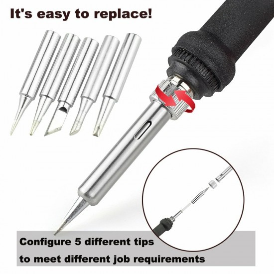 80W LCD Electric Soldering Iron Kit Screwdriver Desoldering Pump Wire Pliers Welding Repair Tool Set EU/US Plug 80W LCD Electric Soldering Iron Kit Screwdriver Desoldering Pump Wire Pliers Welding Repair Tool Set EU/US Plug