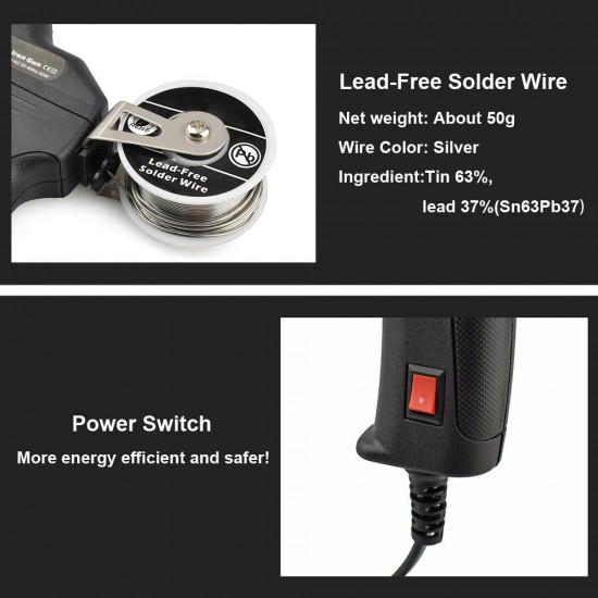 50W Electric Send Tin Solder Iron Tool Kit Internal Heating Handheld Automatically Send Tin Welding Station Repair Tool EUPlug/US Plug