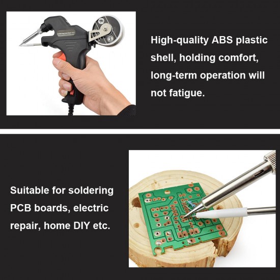 50W Electric Send Tin Solder Iron Tool Kit Internal Heating Handheld Automatically Send Tin Welding Station Repair Tool EUPlug/US Plug 50W Electric Send Tin Solder Iron Tool Kit Internal Heating Handheld Automatically Send Tin Welding Station Repair Tool EUPlug/US Plug