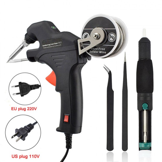 50W Electric Send Tin Solder Iron Tool Kit Internal Heating Handheld Automatically Send Tin Welding Station Repair Tool EUPlug/US Plug 50W Electric Send Tin Solder Iron Tool Kit Internal Heating Handheld Automatically Send Tin Welding Station Repair Tool EUPlug/US Plug