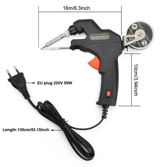 50W Electric Send Tin Solder Iron Tool Kit Internal Heating Handheld Automatically Send Tin Welding Station Repair Tool EUPlug/US Plug 50W Electric Send Tin Solder Iron Tool Kit Internal Heating Handheld Automatically Send Tin Welding Station Repair Tool EUPlug/US Plug