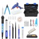 60W Electric Soldering Iron Kit 110V/220V Switch Adjustable Temperature with Toolbox