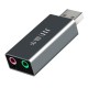 USB External Sound Card USB 2.0 to AUX Jack Audio Adapter 3.5mm Earphone Microphone Adapter for Computer PC Laptop Mac Z166/Z167