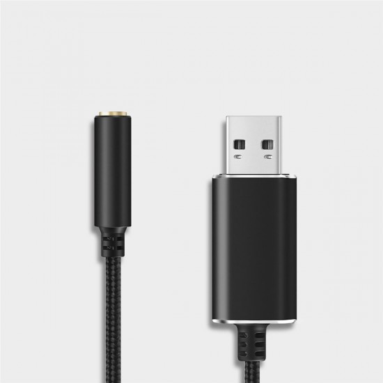 USB to 3.5mm External Sound Card Desktop Notebook Audio Interface Headphone Microphone Driver-free Cable for Android iOS Headset Earphone USB to 3.5mm External Sound Card Desktop Notebook Audio Interface Headphone Microphone Driver-free Cable for Android iOS Headset Earphone