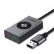 CM190 USB7.1 Channel External Sound Card Stereo Micphone Earphone Headset Adapter
