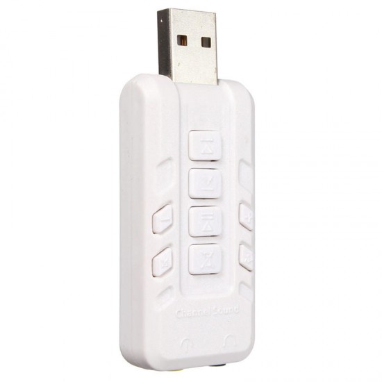 USB External 8.1 Channel 3D Virtual Audio Sound Card Adapter Amplifier For PC USB External 8.1 Channel 3D Virtual Audio Sound Card Adapter Amplifier For PC