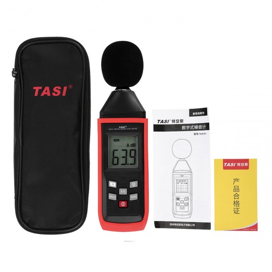 Decibel Meter Level Recorder Audio 30-130dB Noise Measurement Sound Level Detector Diagnostic Tool