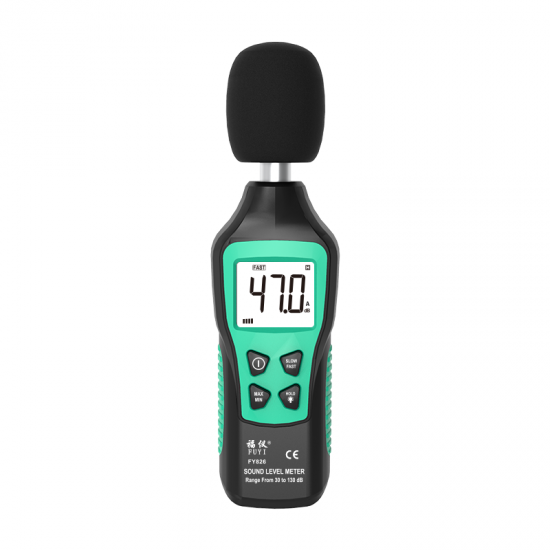Digital Sound Level Meter 30-130dB Noise Volume Meetinstrument Decibel Monitoring Tester Snel/Langzaam Twee Mode Sound Meter