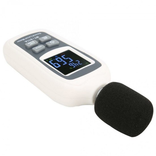 MT-911A 35~135dB Sound Level Meter Digital Voice Tester Noise Decibel Monitor dB Meter Color LCD Display with Backlight