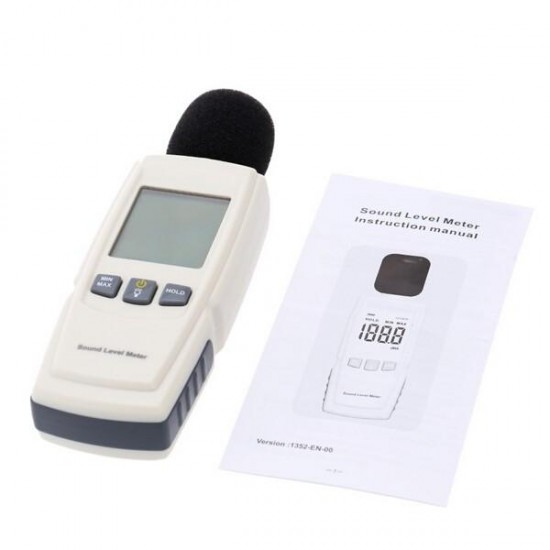GM1352 Digital LCD Sound Level Meter Noise Tester Decibel Monitoring GM1352 Digital LCD Sound Level Meter Noise Tester Decibel Monitoring