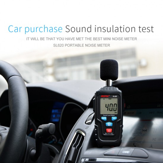 SL620 Decibel Meter Audio Level Meter Logger 30-135dB Noise Measurement Sound Level Meter Detector Diagnostic Tool