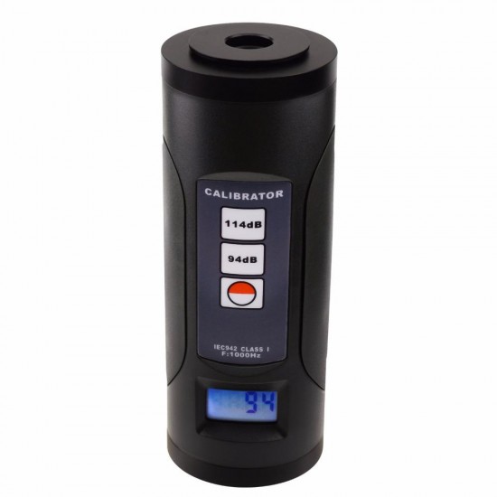 ND9B Digital Sound Level Meter Calibrator Professional Noise Decibel Tool 94dB & 114dB for 1/2'' and 1'' inch Microphone