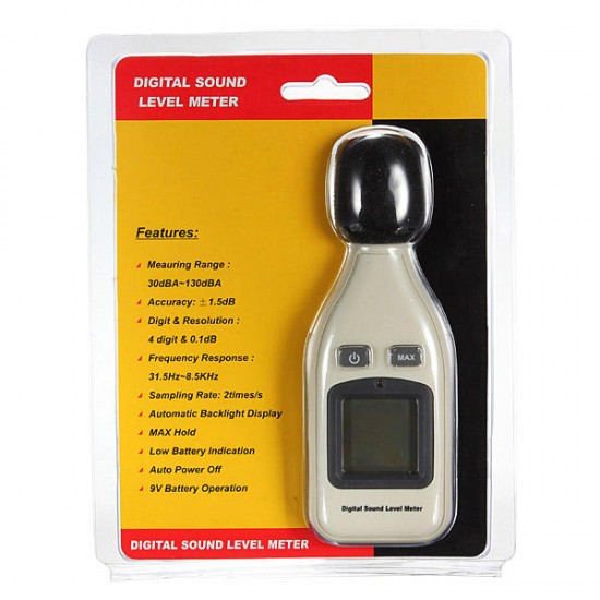 Professional GM1351 Digital Sound Level Meter Decibel Logger 30-130dB