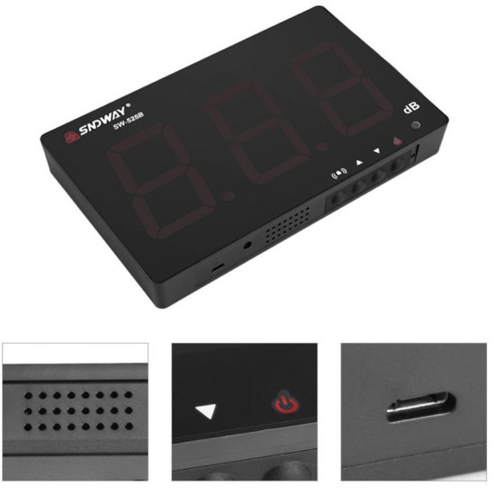 SW-525B Digital Sound Level Meter Noise Decibel Meter 30~130dB Large Display SW-525B Digital Sound Level Meter Noise Decibel Meter 30~130dB Large Display