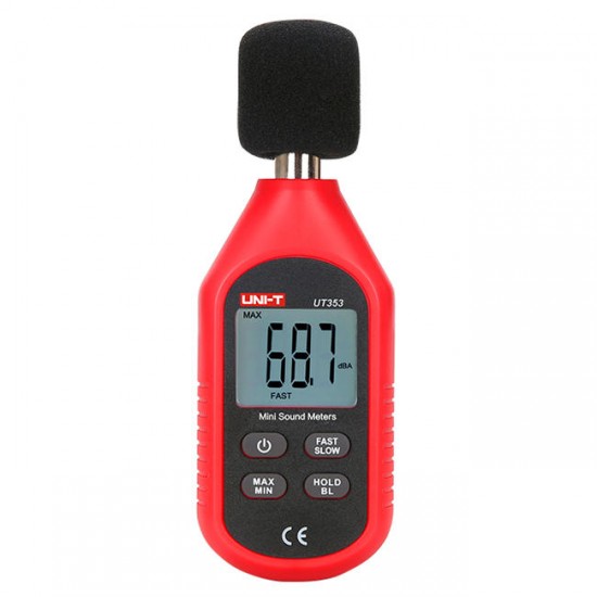 UT353 Mini Digital Sound Level Meter 30-130dB Instrumentation Noise Decibel Monitoring Tester UT353 Mini Digital Sound Level Meter 30-130dB Instrumentation Noise Decibel Monitoring Tester