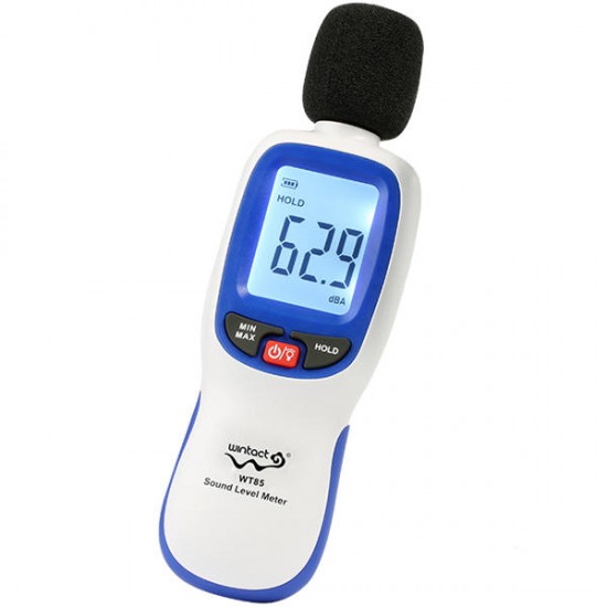 WT85 Digital Sound Level Meter Noise Meter Decibel Monitoring Tester 30-130dBA Backlight