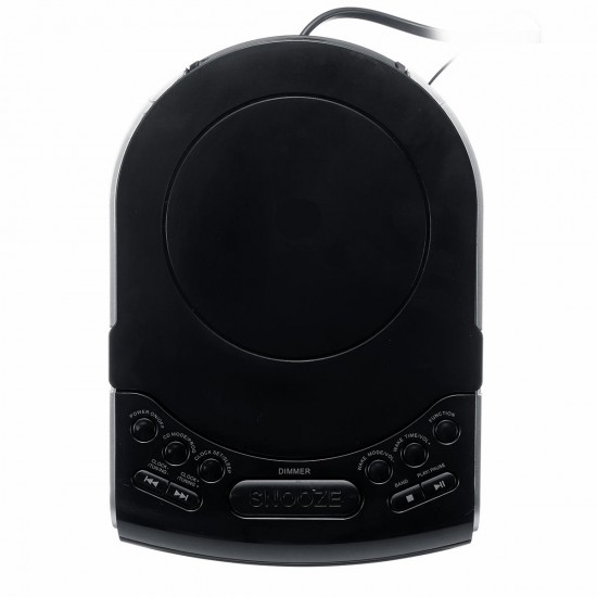 110V 220V AM FM Radio CD Machine Player Time Clock Speaker Stereo Loudspeaker