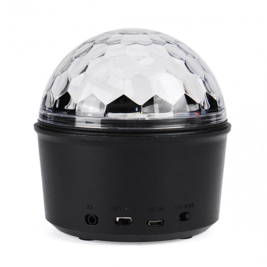 12W Wireless bluetooth RGB LED Party Disco Crystal Speaker Magic Ball Effect Music Stage Light Sound-activated Remote