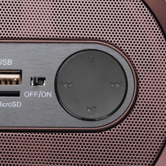12W bluetooth 4.0 Wireless Stereo FM Radio Speaker Support USB AUX TF Card