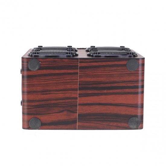 12W bluetooth Speaker Wireless Stereo Four Louder Subwoofer Wooden Audio Desktop TF AUX Sound Box Music Player