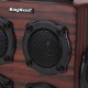 12W bluetooth Speaker Wireless Stereo Four Louder Subwoofer Wooden Audio Desktop TF AUX Sound Box Music Player