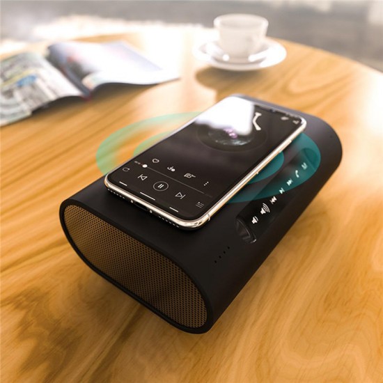 2 In 1 Portable Wireless Charger bluetooth Speaker Stereo Noise Reduction Headset With Power Bank