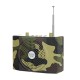 25W Rechargeable Camouflage Hunting Speaker Sound Decoy 100Hz-10KHz FM Radio MP3 Player with Remote Control for Hunting Meeting Tour Guide