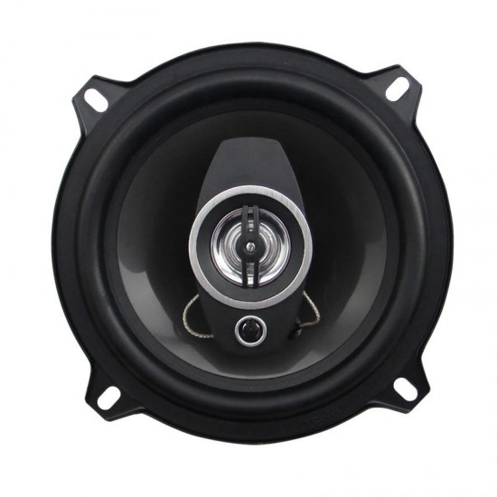 2Pcs PZ-5022C 5 Inch 60W 3-way Coaxial Car Audio Speaker HIFI PP Rubber Surround Loudspeaker