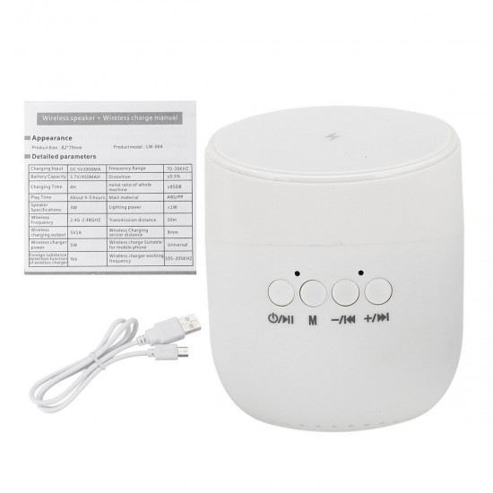 3-in-1 Wireless Charging Phone Stand TF Card Playback HIFI Stereo bluetooth Speaker 3-in-1 Wireless Charging Phone Stand TF Card Playback HIFI Stereo bluetooth Speaker