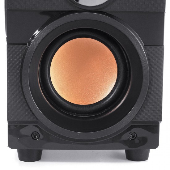 3D Surrounded Sound Speaker System Subwoofer Wireless bluetooth Speaker LED Light Display AUX USB TF FM Radio Music Player