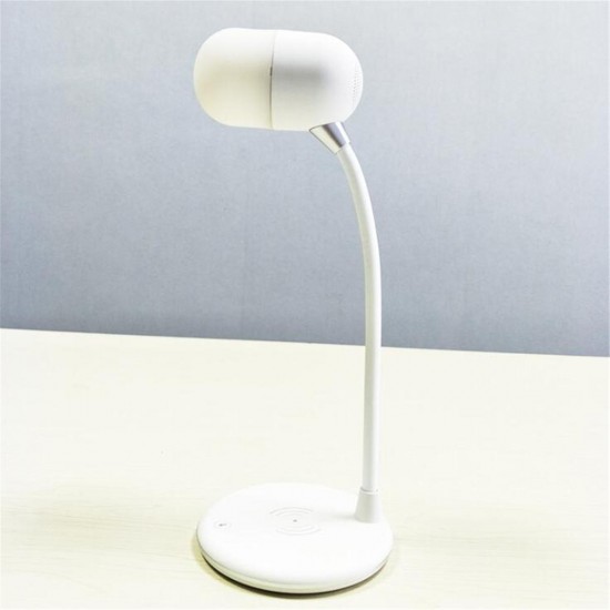 4 in 1 LED Desk Lamp Wireless Charging 3 Mode Touch Headset With bluetooth HD Music Speaker 4 in 1 LED Desk Lamp Wireless Charging 3 Mode Touch Headset With bluetooth HD Music Speaker