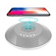 8 in 1 bluetooth Speaker 2000mAh Wireless Charge FM NFC Alarm Clock Charging Pad Subwoofer