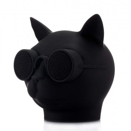 1500mAh bluetooth V5.0 EDR Rechargeable HIFI Stereo Sound Music Player Built-in Microphone Cute Cat Shape Speaker