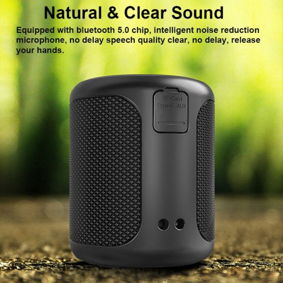 15W Wireless bluetooth 5.0 Speaker IPX6 Waterproof Soundpulse Deep Bass Soundbar 3600mAh TWS NEC Subwoofer