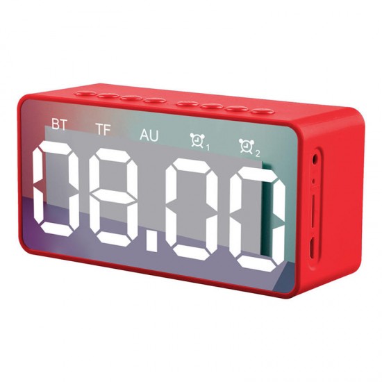 BT506 Wireless bluetooth 5.0 Speaker LED Display Dual Alarm Clock TF Card 4D Bass Stereo Speaker with Mic BT506 Wireless bluetooth 5.0 Speaker LED Display Dual Alarm Clock TF Card 4D Bass Stereo Speaker with Mic